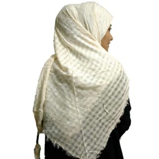 روسری چروک شیری