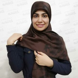 روسری ابریشم مامی دست دوز