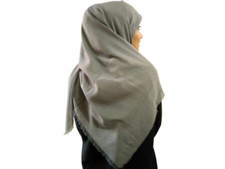 خرید روسری نخی طوسی 929