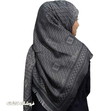 روسری ژاکارد طوسی