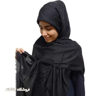 روسری مشکی ژاکارد
