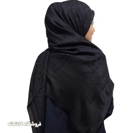 روسری ژاکارد مشکی