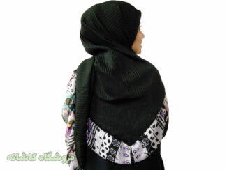 روسری پلیسه حاشیه دار گل گلی