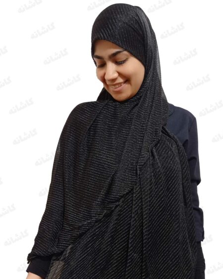 شال مشکی براق مجلسی