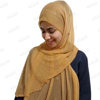 شال لمه شنی زرد خردلی
