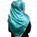 روسری ساتن ابریشم سبزآبی
