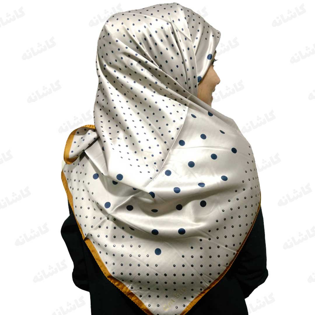 فروشگاه شال و روسری کاشانه | روسری ساتن ابریشم بژ
