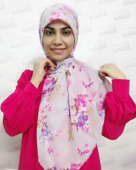 روسری نخی گل گلی