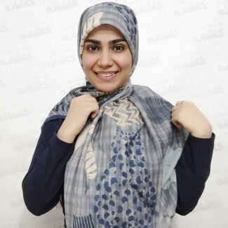 روسری نخی طرح دار