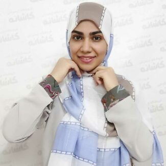 شال راه راه فانتزی