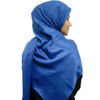 روسری لمه آبی کاربنی