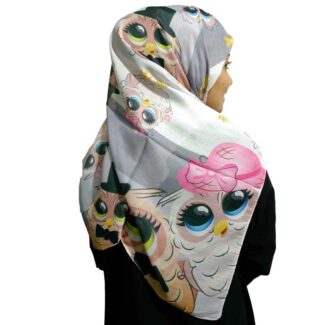 روسری فانتزی دخترانه طرح جغد