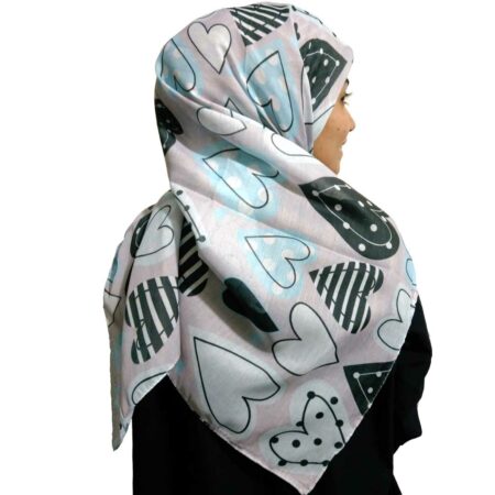 روسری فانتزی دخترانه قلبی
