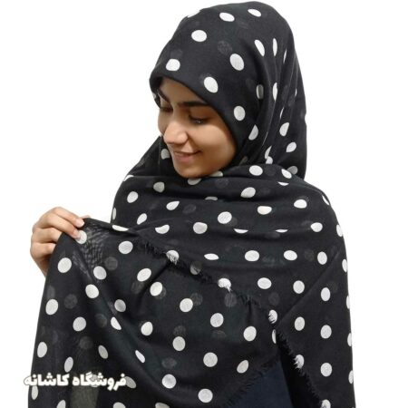 روسری مشکی توپ توپی