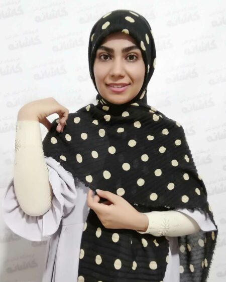 روسری پلیسه توپ توپی