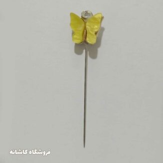 سوزن روسری طرح پروانه زرد