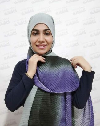 شال نخی بنفش طیفی