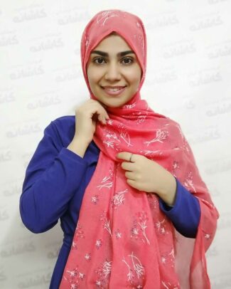 شال نخی قرمز