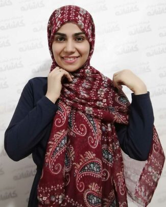 شال نخی طرح بته جقه