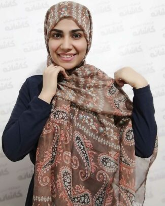 شال نخی طرح دار