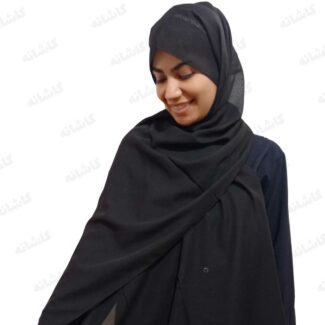 شال کرپ حریر مشکی