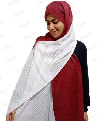 شال پلیسه دو رنگ