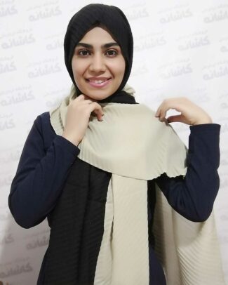 شال پلیسه رنگی