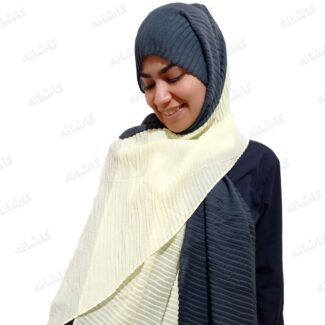 شال پلیسه دو رنگ