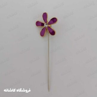 سوزن روسری گل بنفش