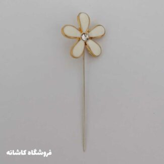 سوزن روسری طرح گل سفید