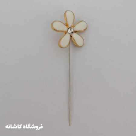 سوزن روسری طرح گل سفید