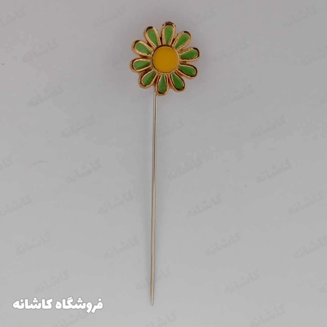 فروشگاه شال و روسری کاشانه | سوزن روسری لبنانی سبز