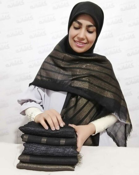 روسری لمه مشکی