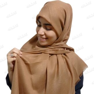روسری لمه شیک قهوه ای جدید