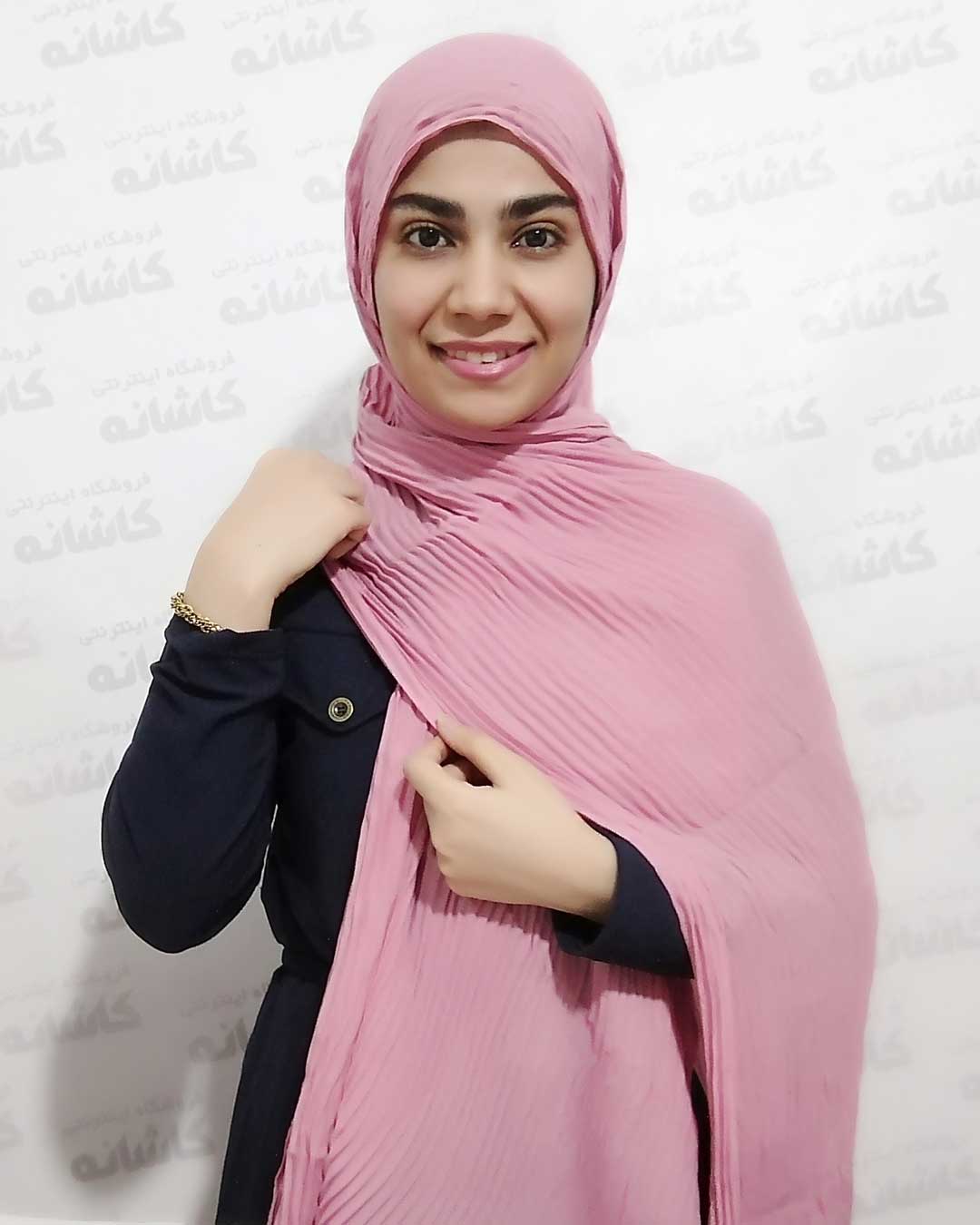 فروشگاه شال و روسری کاشانه | شال صورتی دخترانه