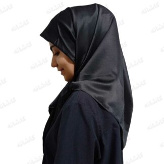 روسری ساتن ابریشم مشکی