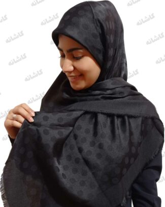 روسری ژاکارد مشکی