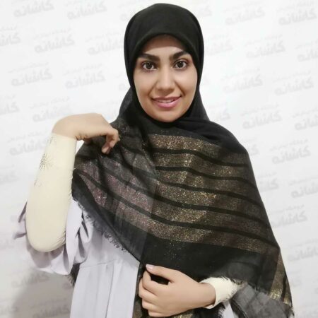 روسری لمه مشکی
