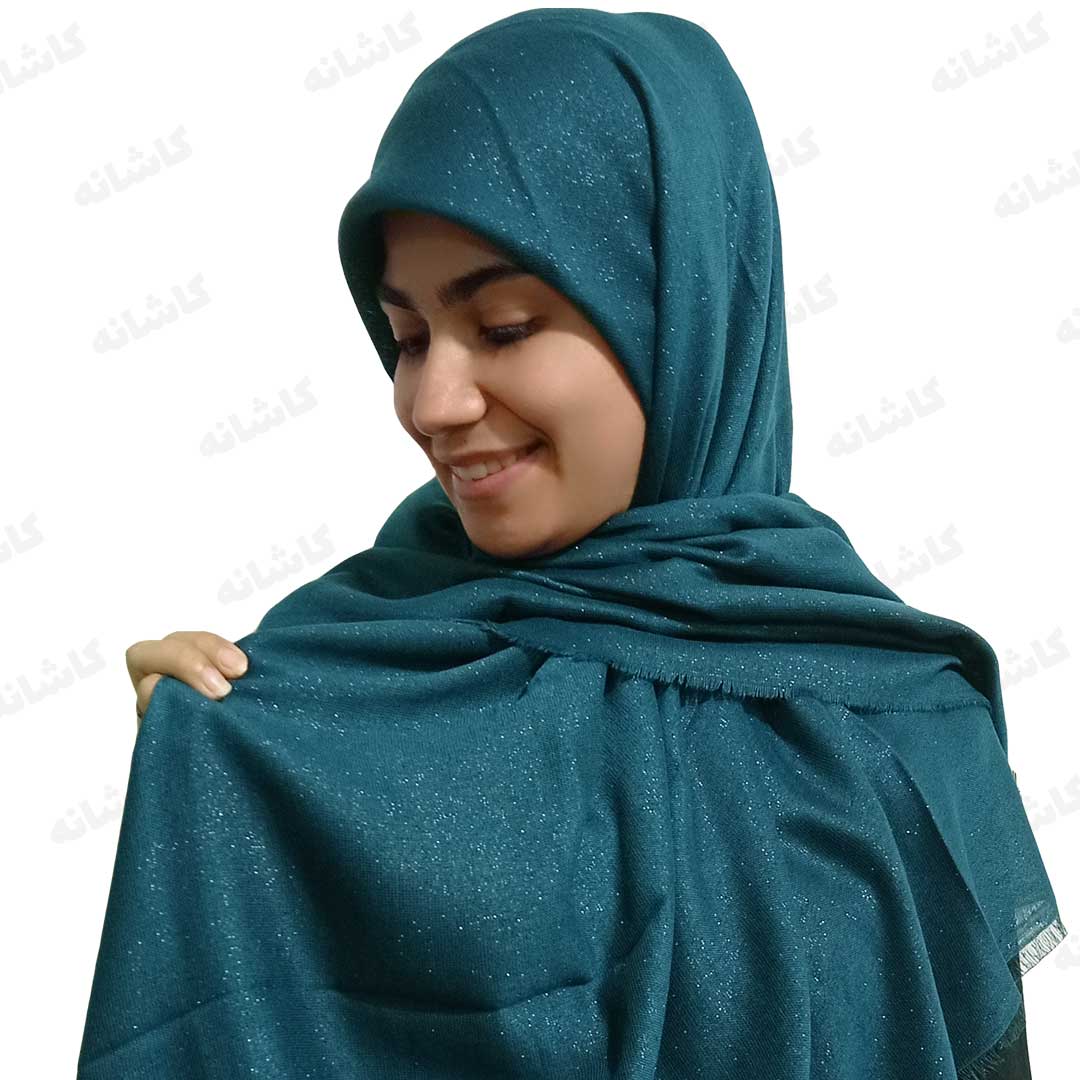 فروشگاه شال و روسری کاشانه | روسری لمه سبز کله غازی