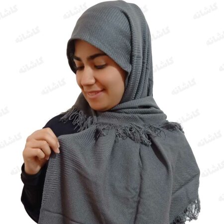 روسری بافت طوسی
