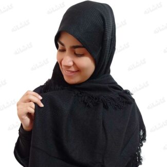روسری بافت مشکی