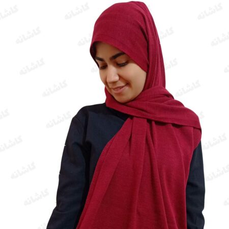 شال بافت زرشکی
