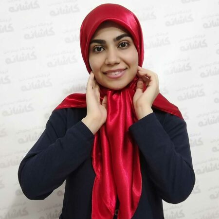 روسری ساتن قرمز