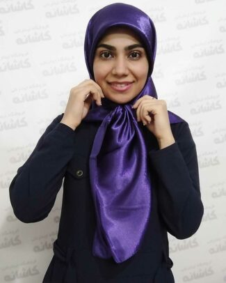 روسری ساتن تک رنگ