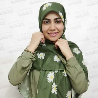 روسری طرح گل بابونه