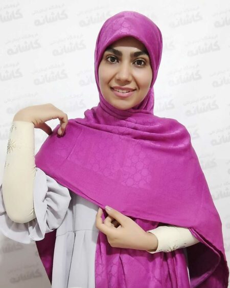 روسری ژاکارد جدید سرخابی