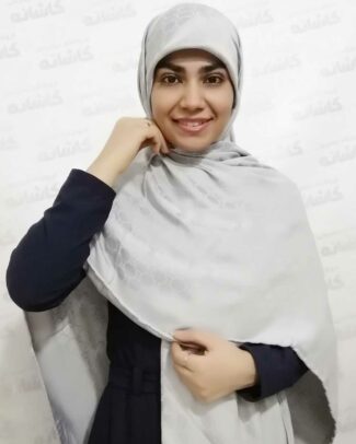 روسری ژاکارد طوسی