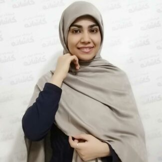 روسری ابریشم نسکافه ای