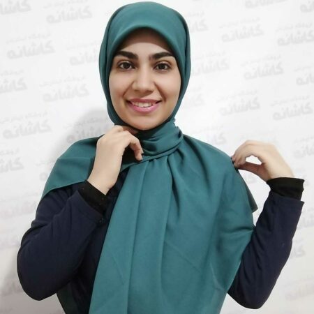 روسری کرپ سبز کله غازی
