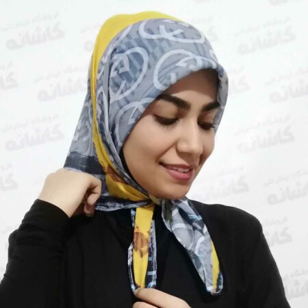 مینی اسکارف زرد لاکچری